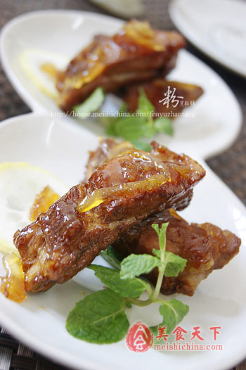 香柠柚子酱排骨