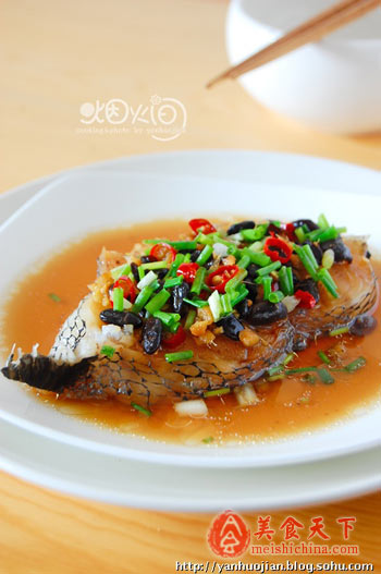 豉辣椒蒸鳕鱼