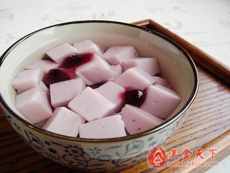 蓝莓豆腐