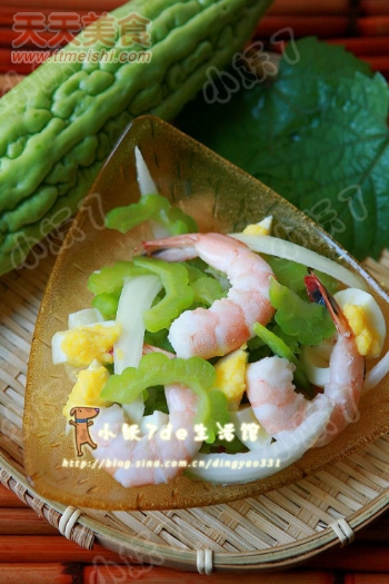 苦瓜鲜虾沙拉菜谱图片