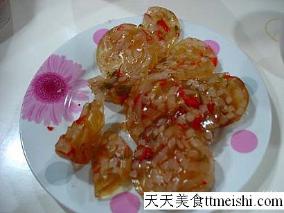 肉皮冻菜谱图片