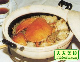 蟹肉粉丝煲菜谱图片